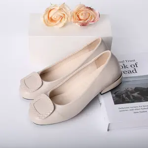 Women's Trending Kitten Heels Inspired Mary Janes, Cute Slip On Square Toe Ballet Flats, Elegant Comfort Classic Design Footwear, Padded Mary Janes Shoes for Office Working, Daily Walking & Formal Wear