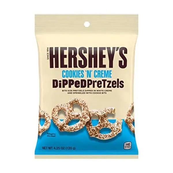 Hershey's Cookies 'n' Cream dipped Pretzels, 5 Oz Hershey's Cookies 'n' Cream dipped Pretzels, 5 Oz