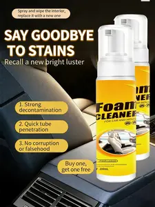 (Buy 1 Get 1 Free)Multi-Surface Foam Care for Leather & Plastic Seats Quick Cleaning Touchless Maintenance Solution