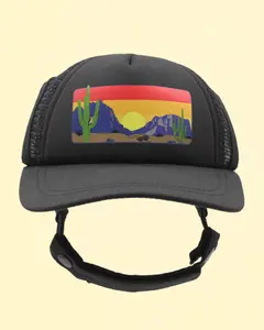 PupLid Desert Owl Dog Trucker Hat - Soft Cotton Foam Front & Breathable Polyester Mesh Back - Outfits Outdoor DogAccessories