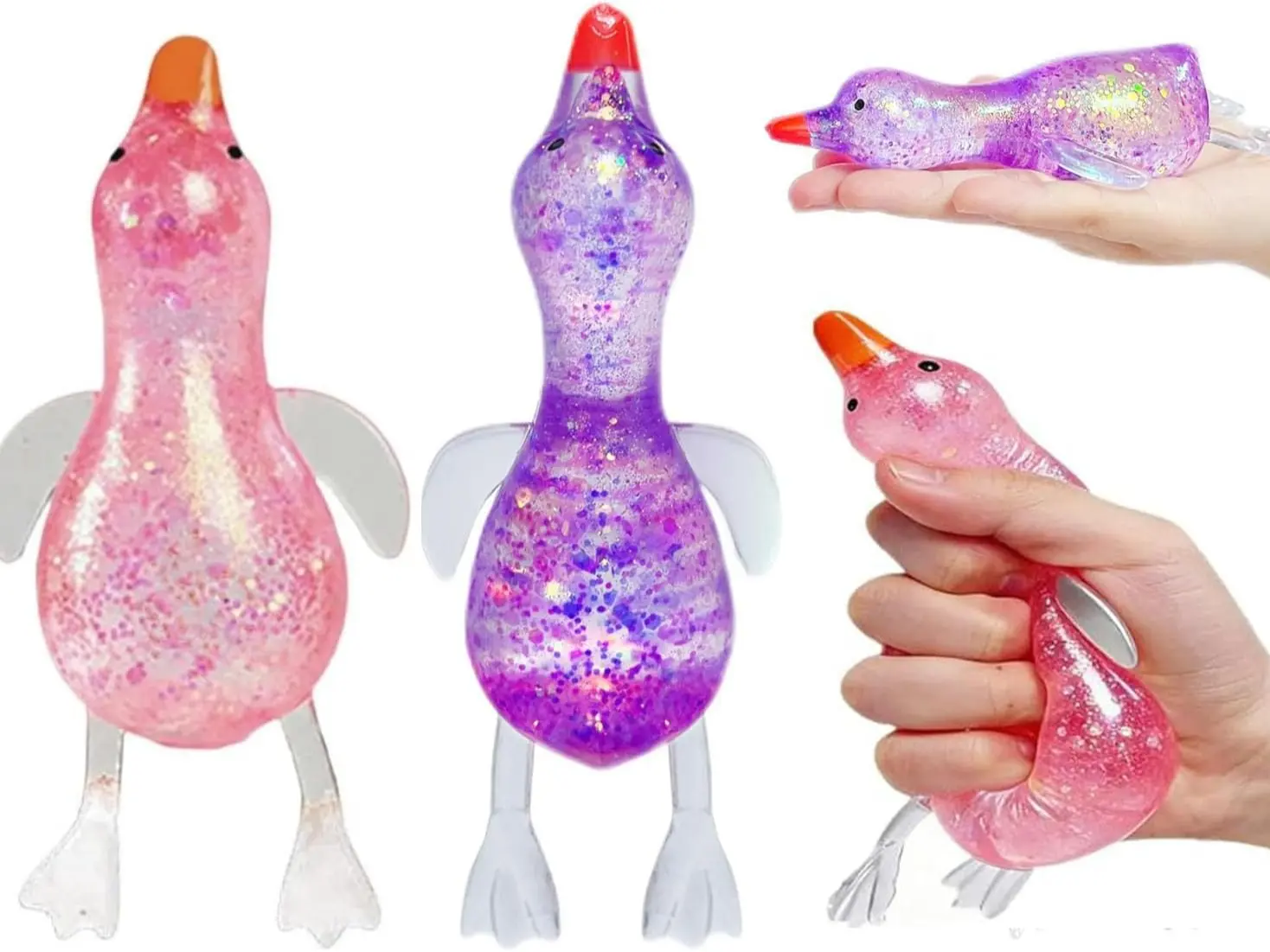 Cute Duck Squishy Soft Relief Ball Fun Squishy Duck Relaxing Sensory Fidget Stress for Anxiety Relief and Stress Relief