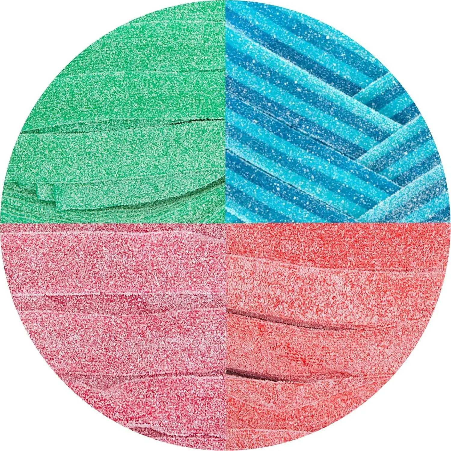 Smarty Stop Sour Every Flavor Mixed Gummy Belts Candy 1 Pound (Assorted)
