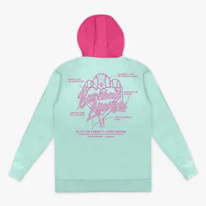 OG Ice Cream Design Hoodie - Light Blue
