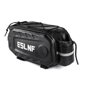 Bike Rear Rack Bag – Fits Water Bottle & All Essentials! 17L Waterproof Bike Trunk Bag | Hard Shell, Large Capacity ebike cheap ride