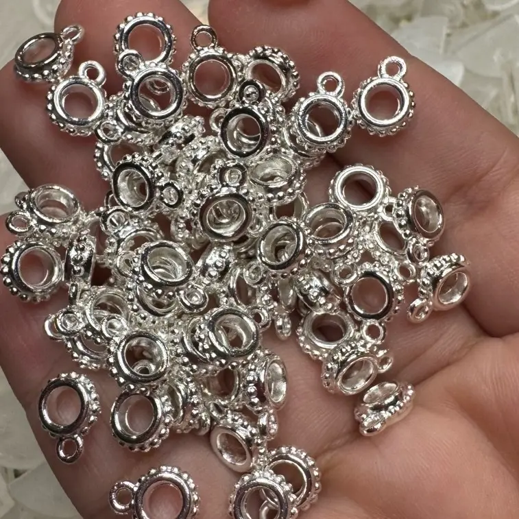 25pc - Bail Beads, Beads with Loop for Pen