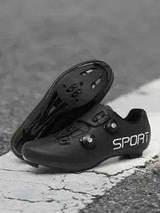 Universal Road Cycling Shoes, Shock Absorption Support Lock Shoes, Men and Women Daily Training City Riding Shoes