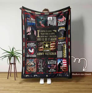 Military Blanket, Veteran Blanket, Us Army Blanket, Army Gifts for Soldier, Army Veteran Gift, Grandpa Blanket Custom Blanket BlanketGift Gift For Kids, Christmas Gift, Halloween Gift