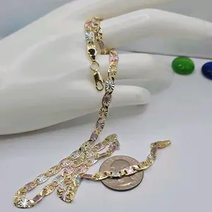 NEW STYLE 5N necklace gold-plated three colors fashion style 20"inches shorter