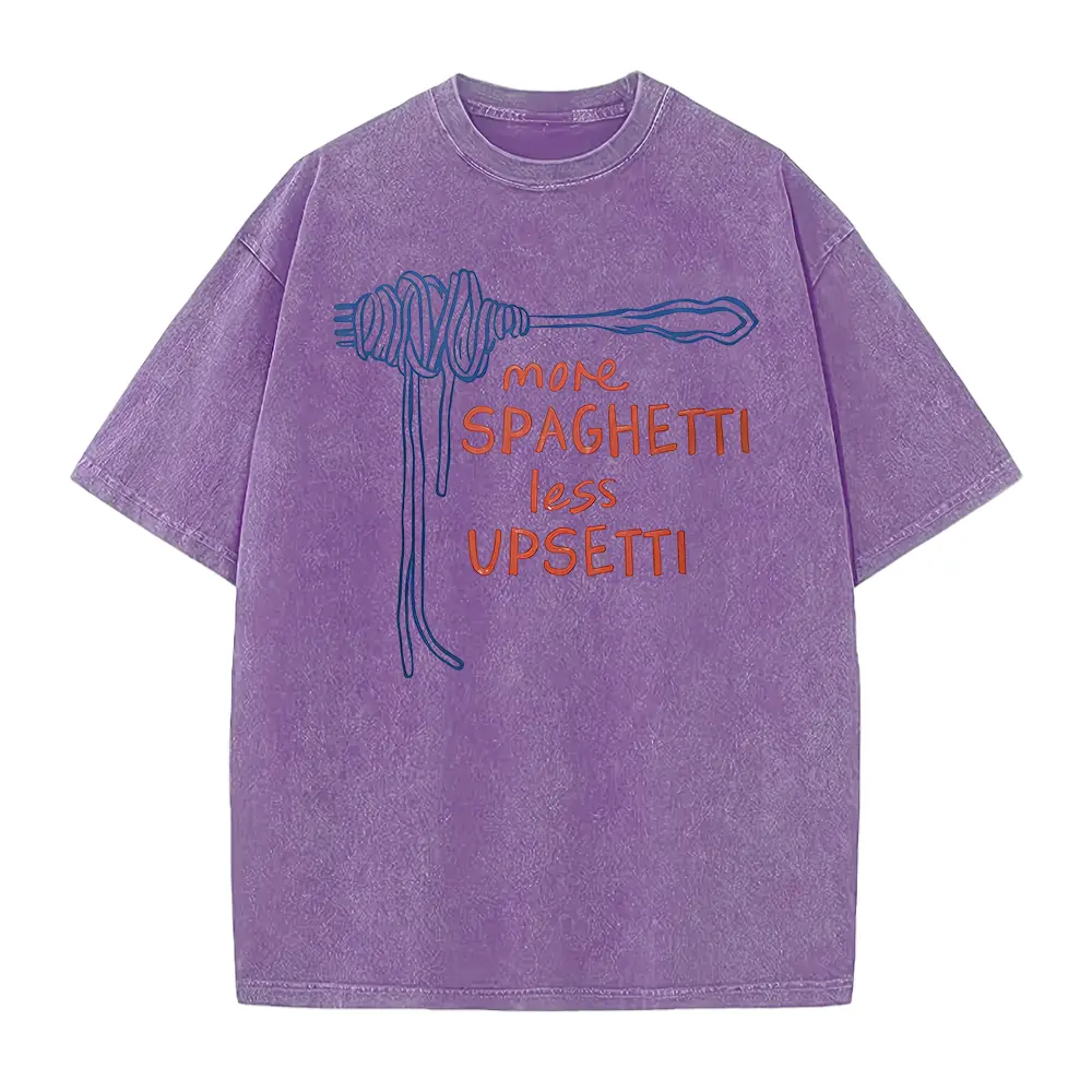 Washed T-shirt-Purple