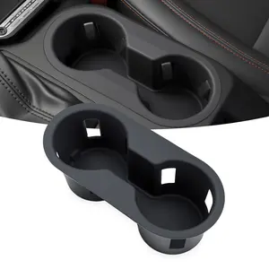 Silicone Cup Holder Insert for Ford Bronco 2021–2025 | Non-Slip Car Center Console Cup Holder Protector, Washable Dust-Proof Silicone Interior Accessories (Not for Bronco Sport)