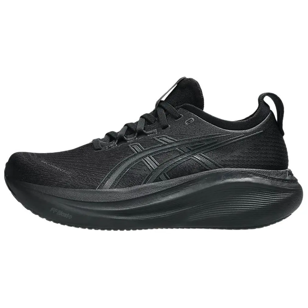 ASICS GEL Nimbus 27 Black Graphite Grey Versatile Cushioned Breathable Low Top Running Shoes Women's 1012B753-001