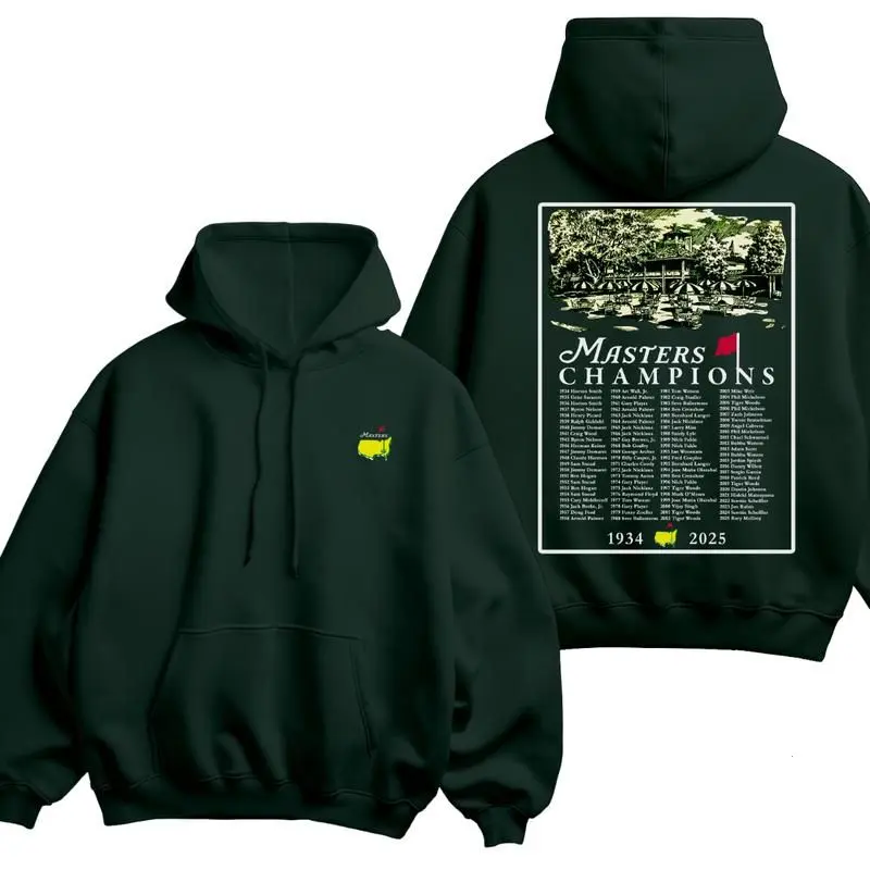 2025 Masters Tournament Hoodie, Men’s Pullover, Augusta Anniversary Golf Design, Iconic Cup Graphic, Casual Long-Sleeve, Gift for Men, Daily Wear Street Style	