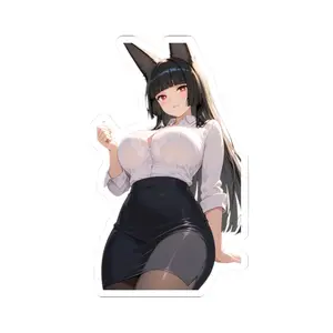 Cute Anime Sticker ($20 Free Shipping), Oppai Ecchi Girl, Manga, Hoshimi Miyabi OL art