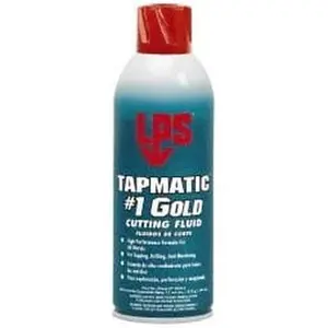 LPS Labs Tapmatic #1 Gold 11oz Aerosol Cutting Fluid - Straight Oil for Ferrous & Nonferrous Metals, Aerosol Form, 40312