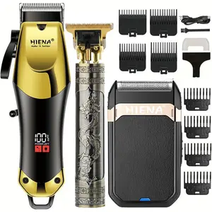 3-in-1 Men‘s Grooming Set｜Cordless & Rechargeable for Home Use, Precision Hair & Beard Trimmer, Barber Clippers Set. A Versatile Gift for Everyday Style