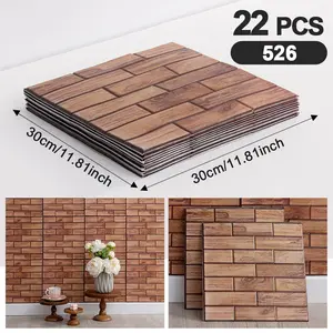 22PCS 11.81x11.81in, wallpaper peel and stick, 3D Brick Wall Panels, acoustic wall panels, wall panels self adhesive, Waterproof Backsplash for Kitchen Bedroom Home Decor, Self Adhesive Wall Tiles, Peel and stick backsplash, wanddeko.