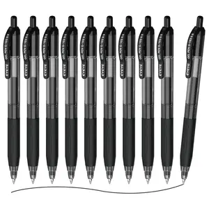 EYEYE G-103 Assorted Colors Gel Pens 10 Pack Multicolor Retractable Pen Extra Fine Point Quick Drying, Ballpoint Pen Fine Point Smooth Writing Pens for for Office School Supplies Colorful Gel Pens Colored Pens Set