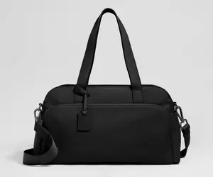 Leather Duffle in Jet Black Leather Duffle in Jet Black