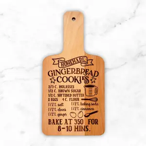 Gingerbread Cookie Recipe Board