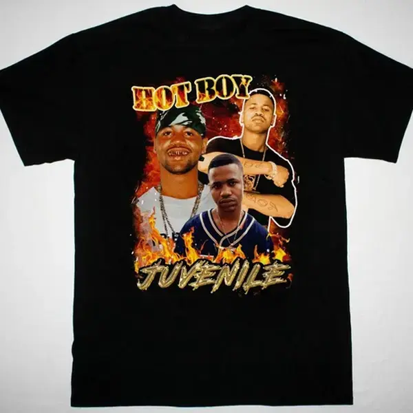 Juvenile Hot Boys Band T-shirt Black Short Sleeve All Sizes S-5XL JM309