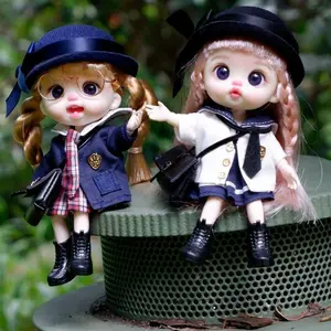 Academy Diary Collection Cute Anime Doll Keychain | Kawaii School Girl Plush Bag Pendant & Desk Decoration, DIY Blind Box Toy Gift (Ages 14+)
