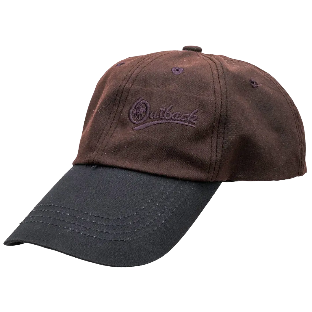 Outback Trading Co. Aussie Slugger Brown Oilskin Cap 1483-BRN