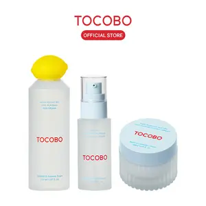 [TOCOBO Official] Glow & Repair Skincare Set – Lemon Toner + Bifida Essence + Ceramide Cream