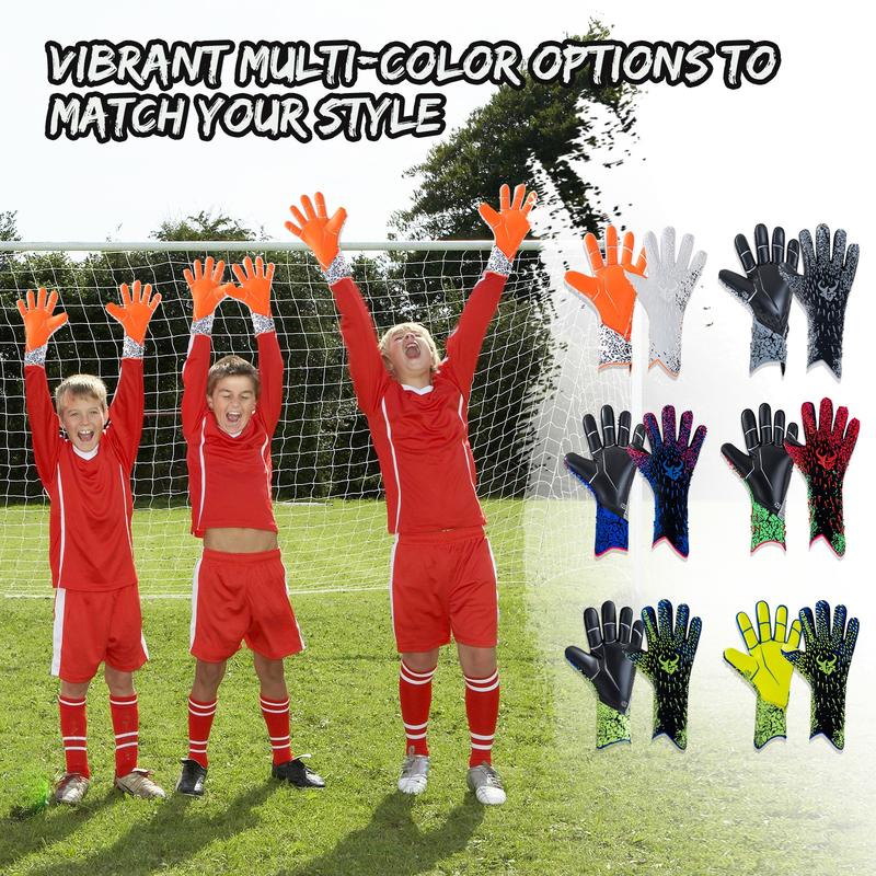 Soccer Goalkeeper Gloves for Kids Boys Children Youth&Adult Football Goalie Gloves with Strong Grips
