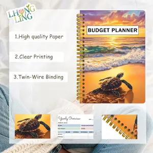 Budget Planning and Financial Management Manual - Monthly/Weekly Expense Tracking Notebook, featuring Debt Repayment Plan and Savings Tracking Functions, Turtle Shell Cover (5.5 inches x 8.3 inches, 50 pages), suitable for Fund Management and Goal Trackin