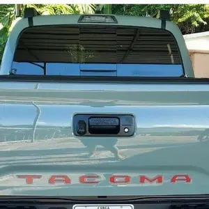RED Tailgate Insert Letters Decal Vinyl Stickers for Toyota Tacoma 2016-2023