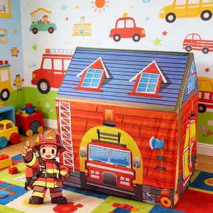 Kids Fun Castle Play Tent, Portable Foldable Playhouse, Portable Play Area, Ideal Birthday Christmas Halloween Thanksgiving Holiday Gift, No Accessories & Lights