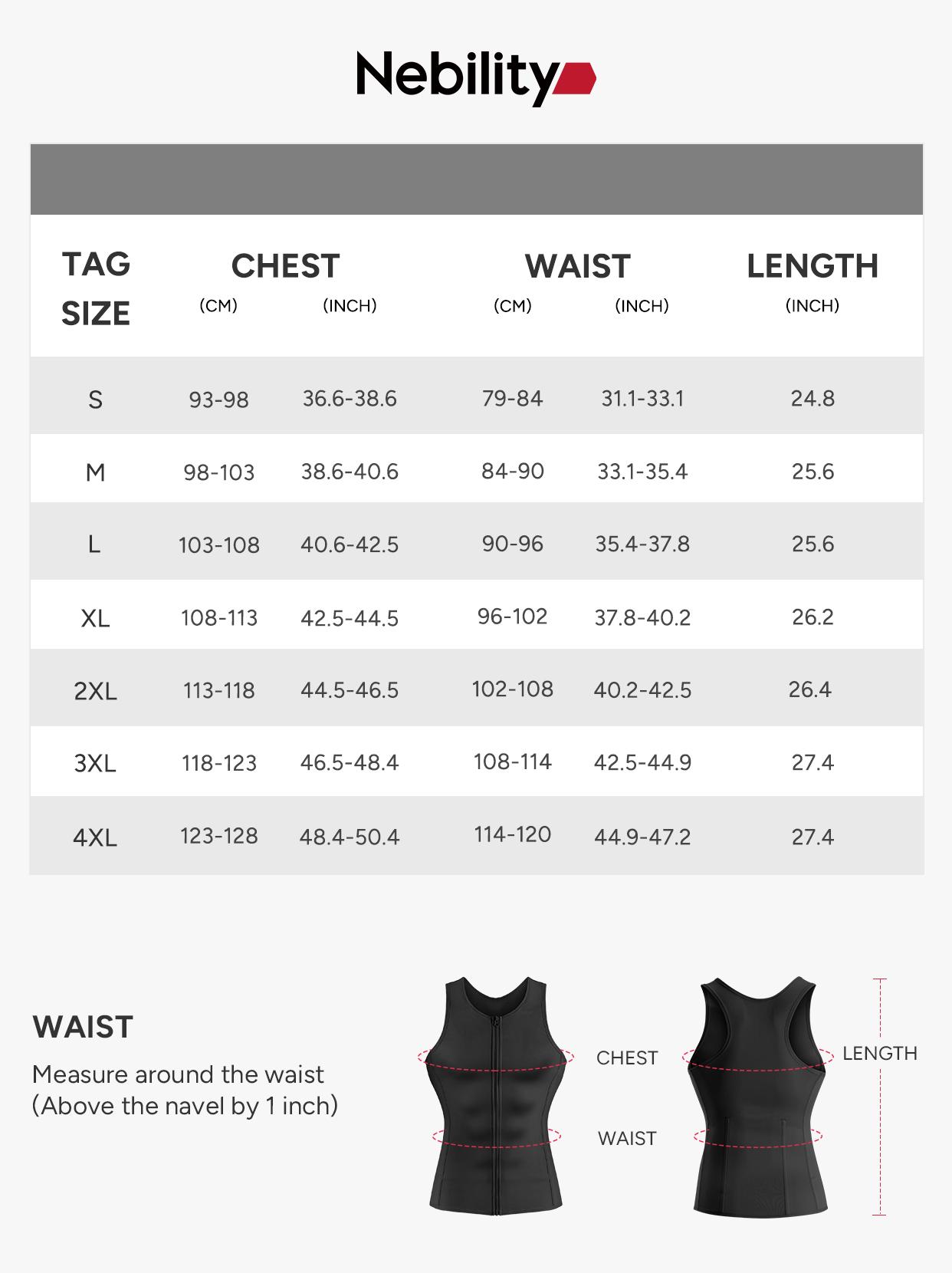 【LIVE-2】Nebility Men's  Waist Trainer Trimmer Compression Vest Steel Bone Support  Outdoor Sport Exercise Athletic Shapewear Fitness Zipper
