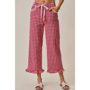 SM Red Gingham Pants