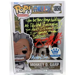 Funko Pop Monkey D. Garp Signed Brian Mathis #1850