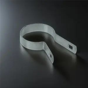 Fencer Wire Galvanized Tension Band for 2-3/8" Outside Diameter Post with Bolt & Nut, Heavy Duty Chain Link Fence Parts, Multi-options