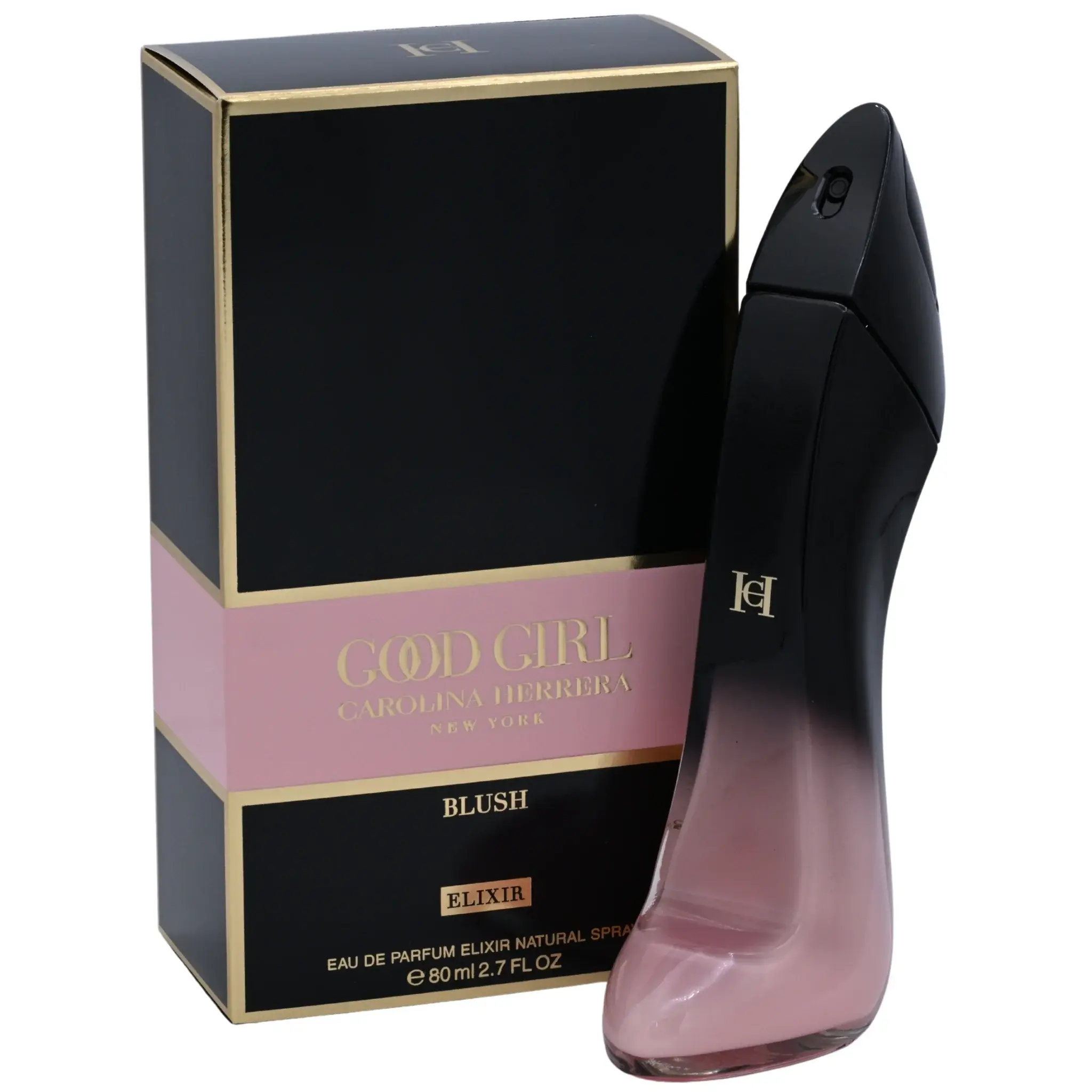Carolina Herrera Good Girl Blush Elixir Eau de Parfum (EDP) Spray for Women, Citrus-Floral Scent, Magnetic After Dark & Polished by Day, 2.7 fl oz (80 ml), NIB, Box, Rose, Ultra-Feminine Mood, Vanilla