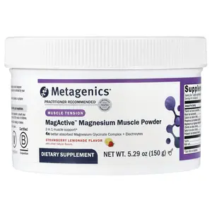 Metagenics MagActive™ Magnesium Muscle Powder, Strawberry Lemonade, 5.29 oz (150 g)