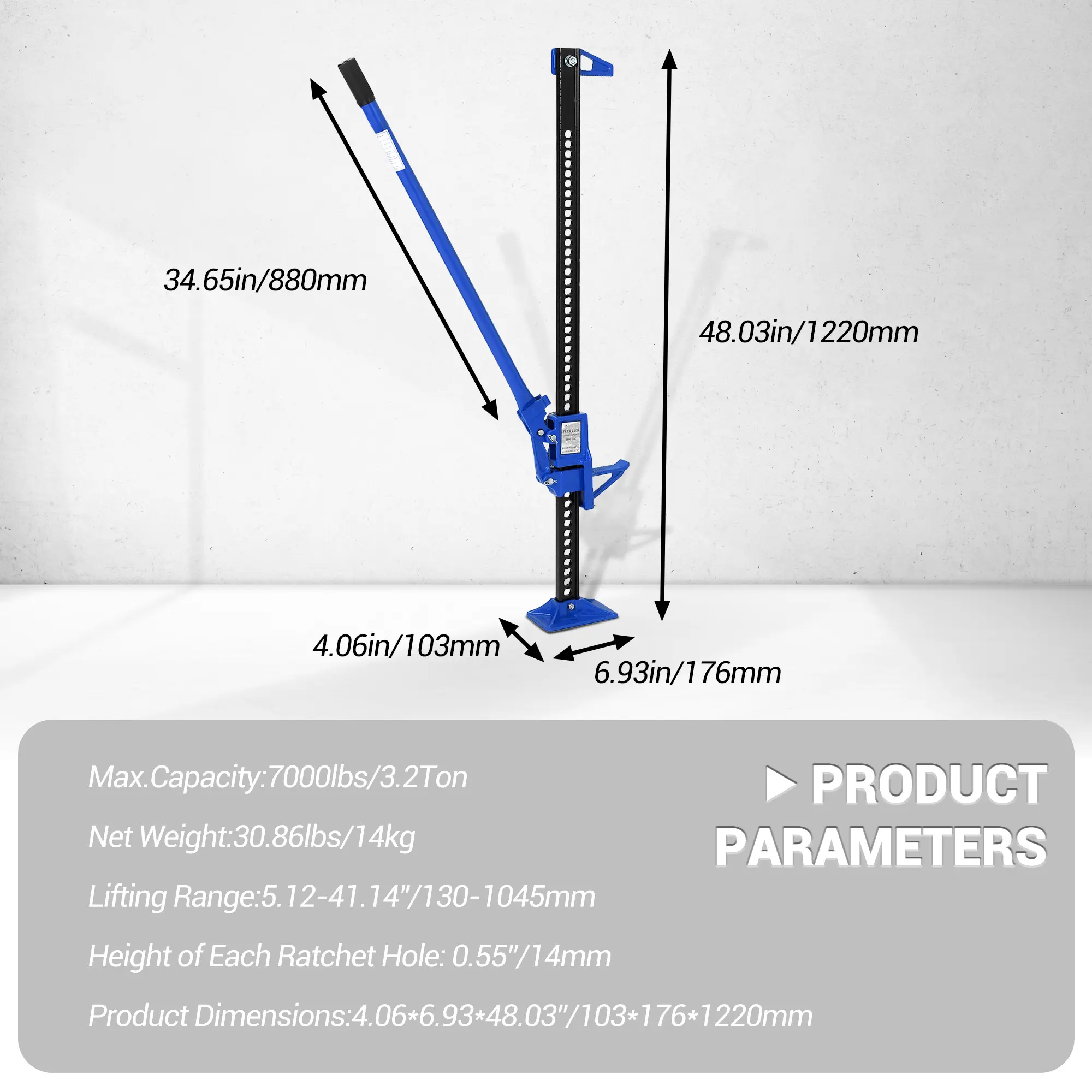 Blue Non-detachable 48-inch MR8058