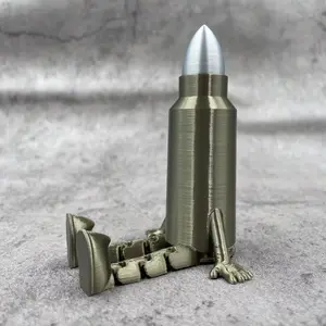 Bullet Buddy 3D Printed Ammo Can Figurines, Novel Desktop Decoration, Desk Ornament, Home Office Decor, Office Humorous Statues, Decorative Home Ornament, Pla Figurine, Gift for Friends
