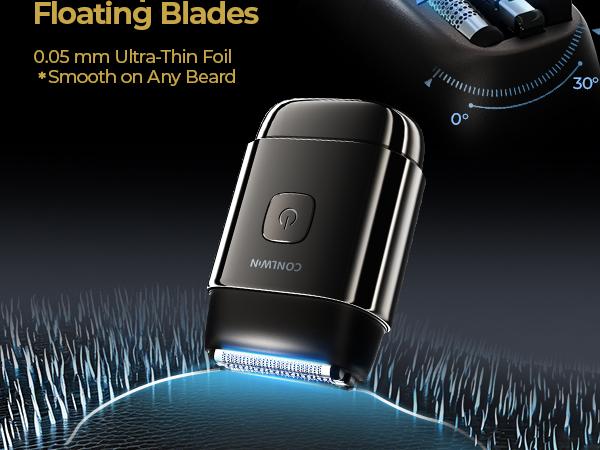 CONLWIN Electric Shaver with 3D Floating Head UV-C Sterilization 120-Day Battery IPX7 Waterproof Palm-Fit for Razor Bumps-Free Shaving Ultimate Self-Cleaning Gift for Men & Women - Precision outdoorfun