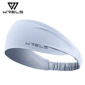 Wrels Sweat-Wicking Sports Headband, Elastic Breathable Solid Color Hair Tie, Suitable for Yoga Pilates Running Fitness