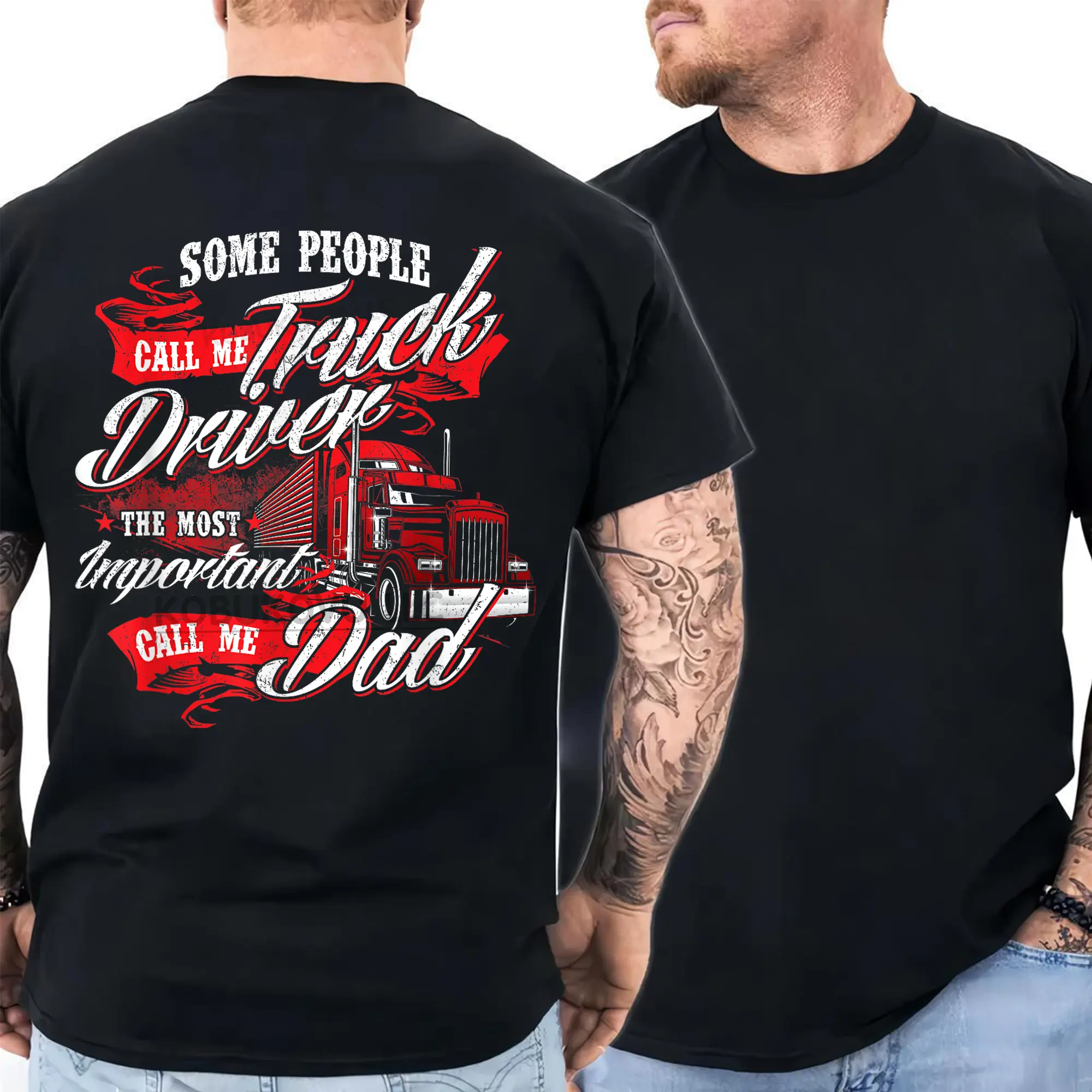 Truck Driver Dad Shirt, Funny Trucker Dad T-Shirt, Semi Truck Driver Graphic Tee, Big Rig Father Gift, CDL Driver Dad Apparel, Long Haul Trucking Shirt, Proud Truck Driver Dad Tee, American Trucker Graphic T-Shirt