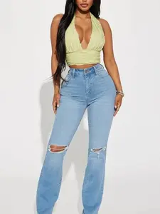 All Yours Curvy Stretch Bootcut Jean - Light Wash