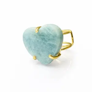 Aquamarine Heart Shape (Size 5-9)