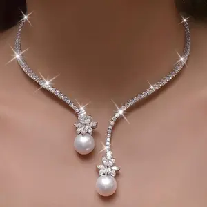 Elegant And Unique Bridal Jewelry with European And American Style, Featuring And Synthetic Zirconia, Perfect for Weddings, Otal Weight Of The Product (2.98g)