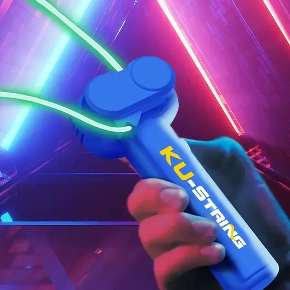 Glow-in-the-dark String Launcher Toy, Luminous Portable Handheld Rope Fidget Toy Stress Relief Toy Kids Party Holiday Gift