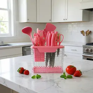 Elevate your cooking! This 22-piece professional knife set features premium stainless steel, sharp blades and ergonomic handles. Sleek, durable, multi-colour, ideal for housewarming, wedding and birthday gifts for home cooks. Bakeware