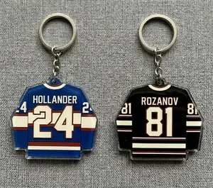 3inch Heated Rivalry & Hollanov Inspired Acrylic Keychains / Bag Charms, Team Rozano Keychain, LGBT Hockey Keychain for Hockey Love