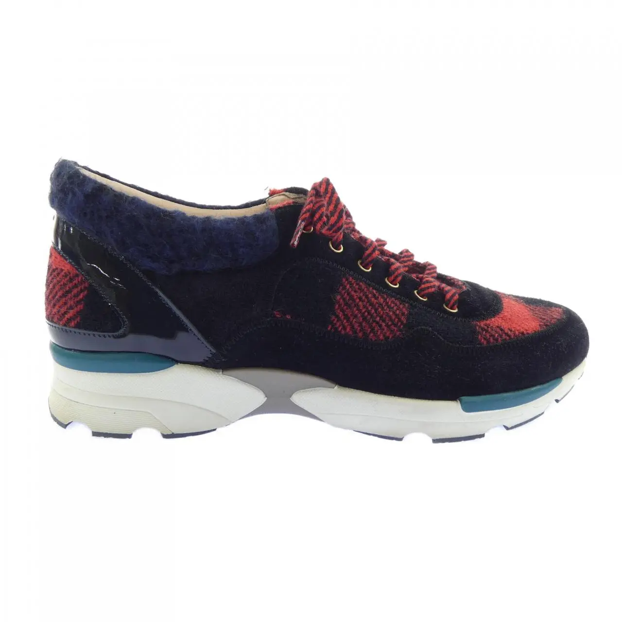 Pre-owned CHANEL Rubber Small Leather Goods Sneakers
