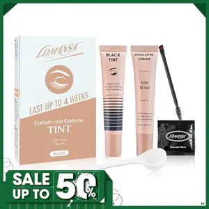 Lash Color Kit Black Instant Eyelash Color Kit, 8-Minute DIY Color with Keratin, Natural-Looking Fuller Lashes, Lasts Up to 4 Weeks